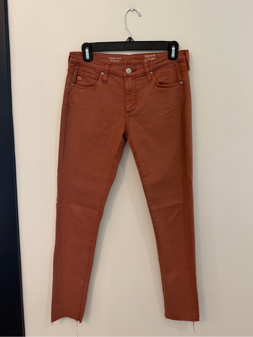 AG Adriano Goldschmied Skinny Jeans in Rust Brown